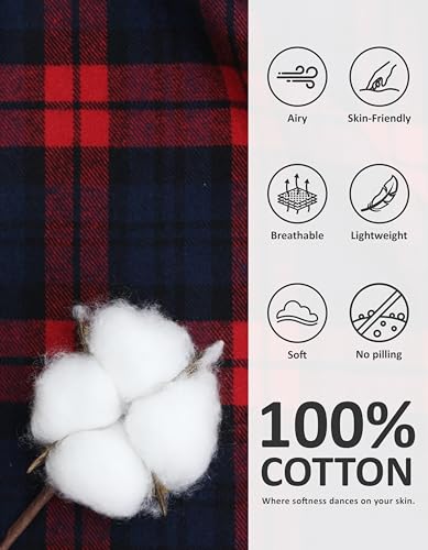 Image of NAP BOUND 100% Cotton Pajamas for Women 2 Piece PJs Set Long Sleeve Button Down Breathable Woven Sleepwear Loungewear XS-XXL
