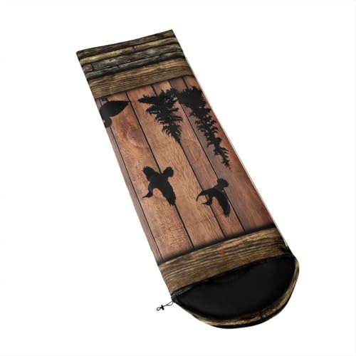 Erosebridal Cow Pink Western Sleeping Bag - Bolsa de dormir para camping en forma rectangular de poliéster color Black Dark Brown miniatura 3