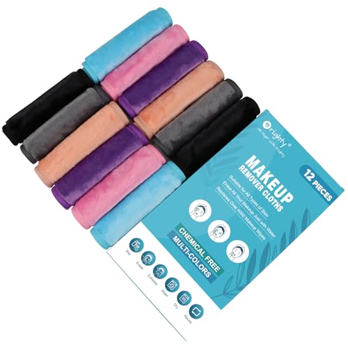 Orighty Makeup Remover Cloths 12 Packs, Makeup Removal Face Cleansing
