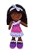 girlzndollz 600579 Elana Purple Ruffles Soft Doll, 14", Pink, Purple