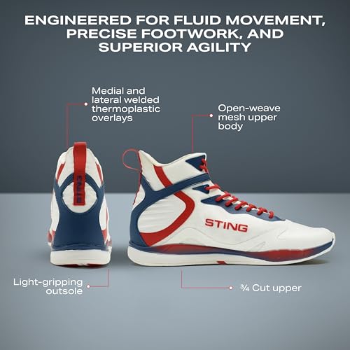 STING Viper Boxing Shoes 2.0, Lightweight and Durable Boxing Gear, Unisex Boxing Equipment for Better Movement, Breathability, and Support4
