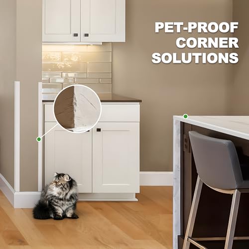 Image of Wall Corner Guard,Self Adhesive Corner Guards for Walls, Wall Corner Protector 1-5 /8 Inch Wide X 48 Inch Length.Pet Scratch Protector for Wall.2PCS