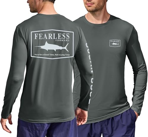 Image of Mens UPF 50+ Rash Guard Quick Dry Lightweight Summer UV Sun Protection Long Sleeve Swim Shirt (S-XXL)