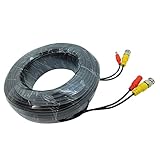 Broadwatch 防犯カメラ用延長ケーブル 高規格型 BNCケーブル 映像電源一体型 200万画素から400万画素のカメラに最適 CCTV (50m, 4本)