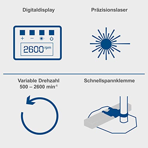 Tischbohrmaschine Scheppach DP55 mit LED Laser und Digitaldisplay