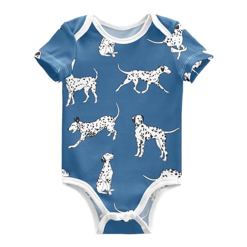 Image of Ollabaky Unisex Baby Bodysuits Short Sleeve Cotton Baby Clothes for Girls 0-24 Months