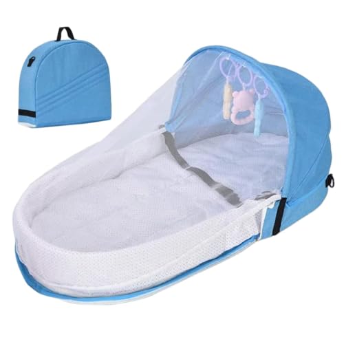 Cuna de viaje transpirable lavable y plegable para niños 2