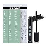 Lash Next Door Water Resistant Mascara Black Volume and Length - No Clump Volumizing Mascara for Thickening and Lengthening - Smudge Proof Lashes by Brooklyn and Bailey (3 Pack)