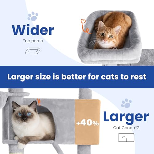 Árbol para gatos multi-nivel de 82 pulgadas ABCPET miniatura 2