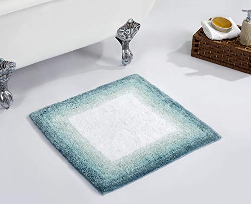Better Trends 100% Cotton Torrent Collection Bath Mats, Turquoise Bath