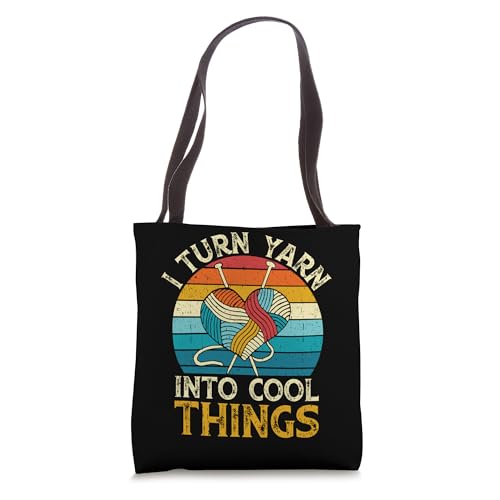 Bolsa tote 'I Turn Yarn Into Cool Things' miniatura 1