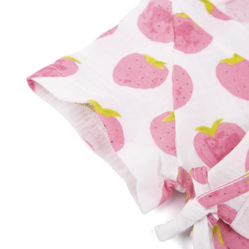 Image of Infant Kimono Robe Newborn Cotton Yarn Robe Baby Romper