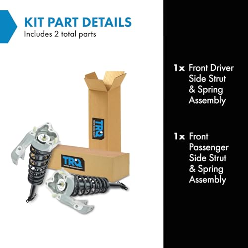 Image of TRQ Front Strut & Coil Spring Assembly Set Driver & Passenger Sides | For 03-07 Cadillac CTS