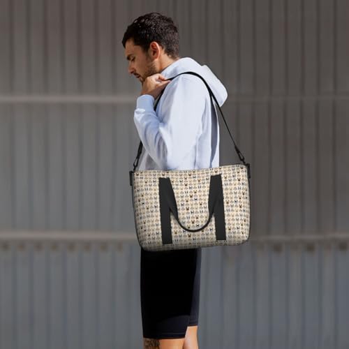 Sac de voyage polyvalent et imperméable à imprimé canin