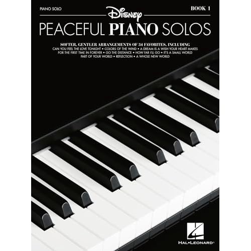 Disney Peaceful Piano Solos Sheet Music Songbook | 34 Relaxing Arrangements for Intermediate Players | Calming Piano Music Book for Adults and Students | Instrumental Songbook for Home and Classroom Paperback – August 1, 2019