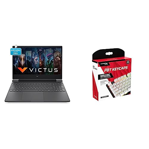 Image of HP Victus Gaming 12th Gen Intel Core i5 12450H Processor 15.6 inch(39.6 cm) FHD Gaming Laptop & PBT Keycaps - Full Key Set - White [US]