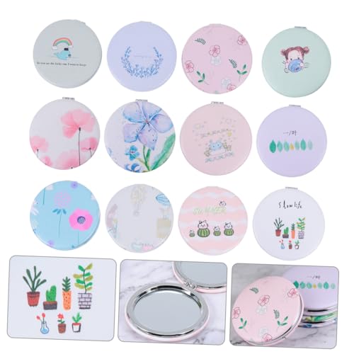 Miroir de poche compact 12 miroirs de maquillage portables pour sac à main - 8
