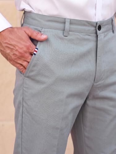 Image of TOPLOT Men's Casual Trouser | Regular Fit Design with Comfortable Structure | Clean Look with Versatile Styling | Easy Movement Fit Ideal for Casual, Office & Daily Use (5205)