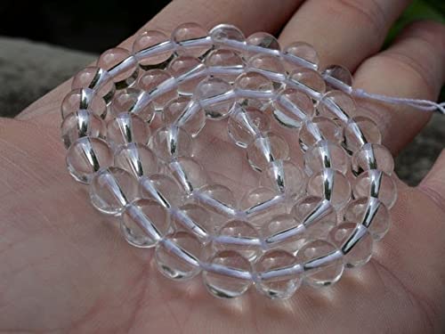 Quartz blanc 8mm perles de pierre de quartz transparent de lune pour création de bijoux DIY