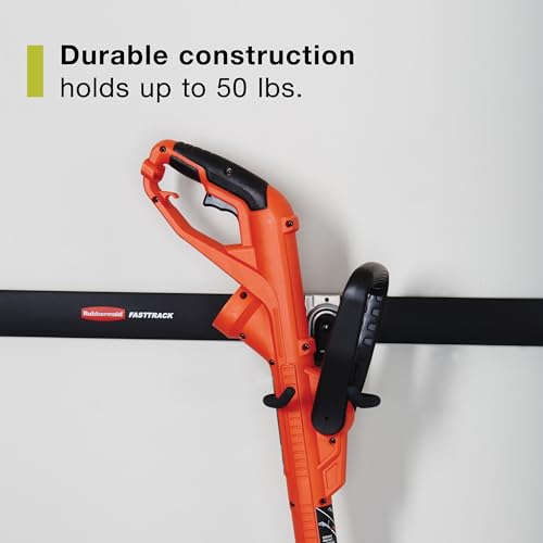 Image of Rubbermaid Garage FastTrack Power Tool Holder Satin Nickel Wall Mounted Storage System Holds up to 50 pounds for Home /Garage /Tool Organization