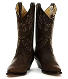  Grinders Maverick-BRW, Unisex Erwachsene Biker Boots, Braun - Braun - Größe: 35 1/3 EU