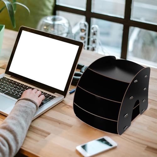 Boohelf File Rack Multi Layer Sto Unit per file Blocchi appunti Slish e Functal nizer per Home Office Studio Decor