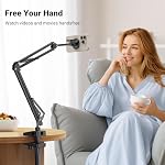 UGREEN Support de téléphone Gooseneck Magsafe pour le bureau de lit amélioré Bras adjutable long robuste, Support de portable magnétique Overhead, support de téléphone de lit Compatible avec Magsûre iPhone 16 15 14 13 Pro Max
