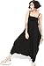 Mordenmiss Women's Rompers Wide Leg Pants Strapless Jumpsuit with Pockets (Style-4 Black), One Size
