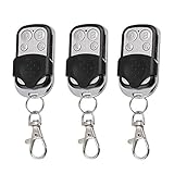 Rpanle 3 Piezas Mando a Distancia Automático para Puerta Universal, Frecuencia 433 MHz, Código Fijo, para Puertas de Garaje Eléctricas