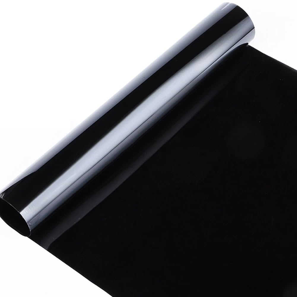Car Window Tinting Film VLT 5-15-25-35-50% Black Car Window Foils Tinting Self-adhesive Film 50 * 300CM Home Glass Solar UV Protector Stickers(5)
