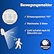 REV Nachtlicht - Steckdosenlampe mit Bewegungsmelder, Erfassungsbereich 110° bis zu 5m, LED Nachtlicht Steckdose, weiß