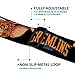 Warner Bros. Horror Movies Belt, Seatbelt Buckle Belt, Gremlins 1984 Gizmo Face Close Up Black, 30 to 44 Inches