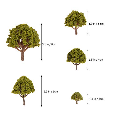Arbre décoratif miniature pour paysage de train miniature - 4