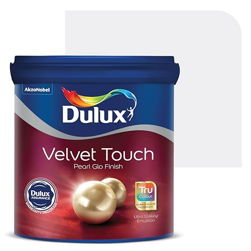 Image of Dulux Velvet Touch Pearl GLO Interior Emulsion Paint (10L, Chloe Diamond) - Luxurious soft-sheen wall paint, highly durable, washable, rich, intense colors, with 6-year warranty