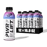 Whey Protein Water Sports Drink by PWR LIFT | Blueberry Pomegranate | Keto, Vitamin B, Electrolytes, Zero Sugar, No Artificial Flavors, No Chalky Aftertaste | | Post-Workout Energy Protein Beverage | 16.9 Oz (Pack of 12)