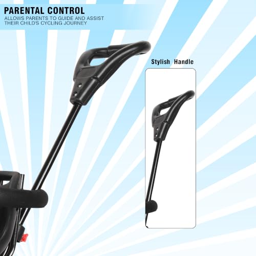 Image of Tricycle 1 Years to 5 Years with Removable Safety Guard and Parental Control Back Side Push Handle with Rubber Tyre for Kid's CR07 (Blue 5)