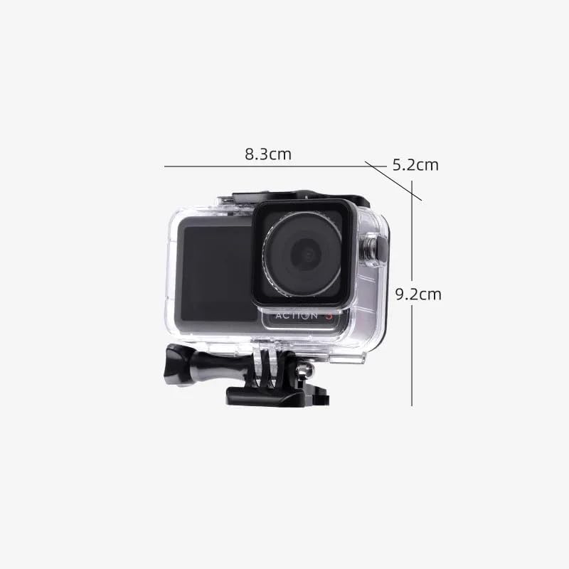 Miniatura 9 de REFLEX CAMERA Carcasa transparente impermeable con pantalla táctil transparente. Compatible con DJI Osmo Action 3 y 4 y Osmo Action 5 Pro. Probado
