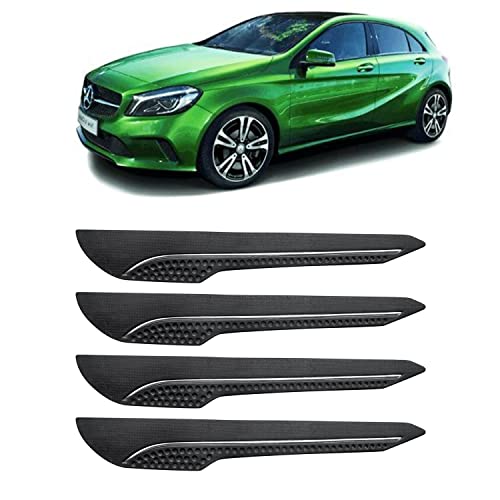 Image of AOSIS-Car Bumper Protector /Bumper Guard for MercedesBenz A-Class with Single Chrome Stripe (4-Pcs)