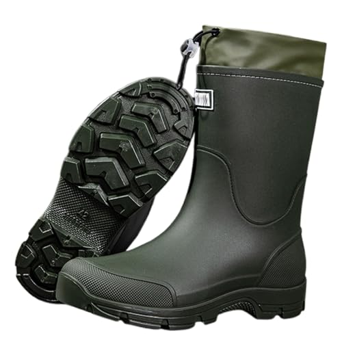 Beckenbauer   Zapatos de senderismo para hombre, de tacón bajo, cómodos, para todas las estaciones, para invierno, baratos, Verde militar., 42 EU