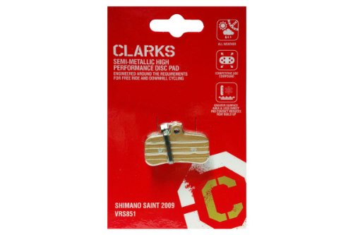 Clarks Competition-Shimano Saint M810-M820, Zee M640, Pastiglie Freno Unisex – Adulto, Nero, Nessuna