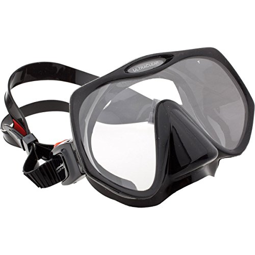 Atomic Aquatics Frameless Scuba Diving Dive Mask, Black Medium (Smaller faces)