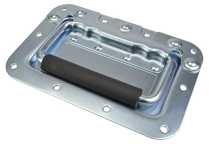 Syncraft Hardware Chrome-Plated Recessed Flight Case Handle, Medium – Heavy‐Duty Steel with Spring Mechanism 162mm x 108mm (Medium Handle SH-H000)-image-34