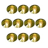 NEG Einbauleuchten-Set Stratos14 (10x10W Osram Leuchtmittel G4-Stiftsockel, Sternenhimmel/JC-07, gold)