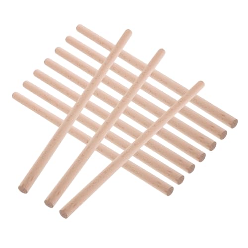 ibasenice 10個 音楽 リズム スティック レイン ドラム ミュージカル 楽器 おもちゃ ドラムスティック 楽器 エセリアル ドラム 音楽 スティック 用 リズム スティック 木製 DIY