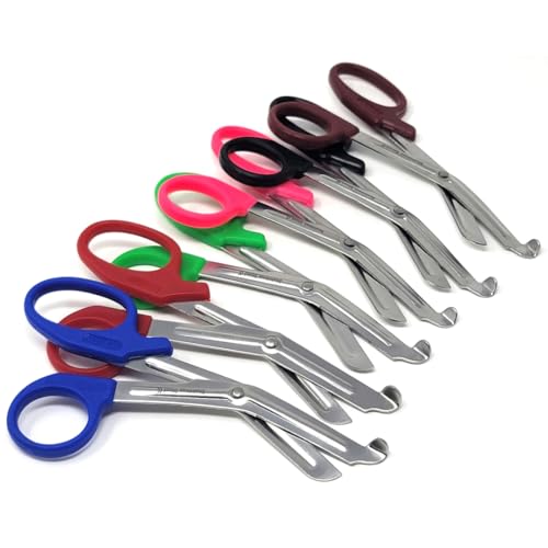 6 Pcs Trauma Shears Stainless Steel 7.25