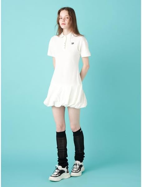 ファーファー] ロゴ刺繡ポロシャツミニワンピース RWCO252069