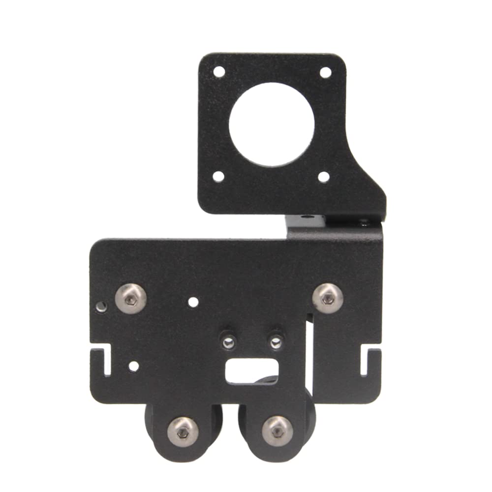 Placa de aluminio con soporte de accionamiento directo mejorado con poleas con extrusora de engranaje único con kit de motor para Serie Ender5 (extrusora de engranaje único+kit de motor)