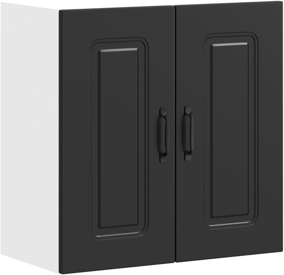vidaXL kitchen wall cabinet Kalmar Black Wood composite