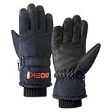 WILLAB Guantes de Snowboard - Guantes de esquí de Invierno Impermeables térmicos,Pantalla Táctil, Forros De Guantes De Esquí Térmicos para Motos De Nieve, Equitación, Senderismo