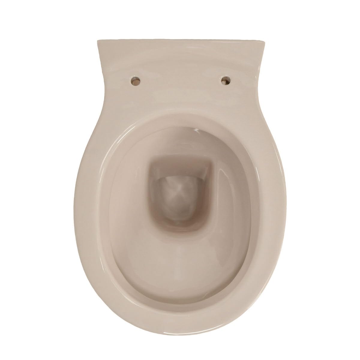 BELVIT Hänge-WC Bahama Beige, 33x35x48 cm | Tiefspüler, Tiefspültechnik, Abgang Wand waagerecht, Spülrandlos, Wandhängend